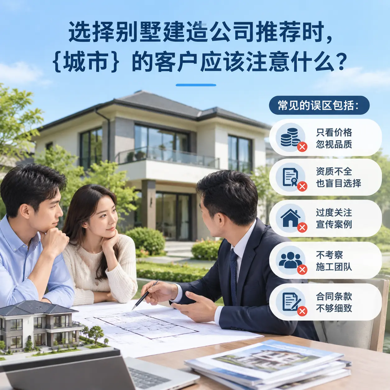 选择别墅建造公司推荐时，镇远 的客户应该注意什么？