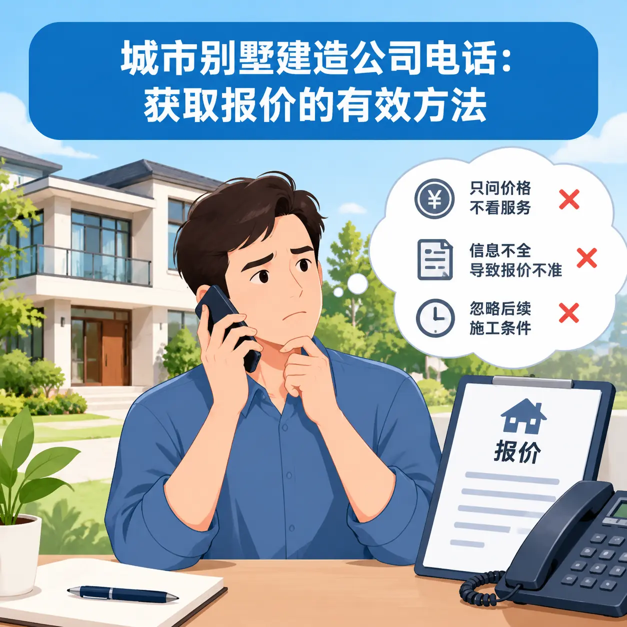 镇远别墅建造公司电话:获取报价的有效方法