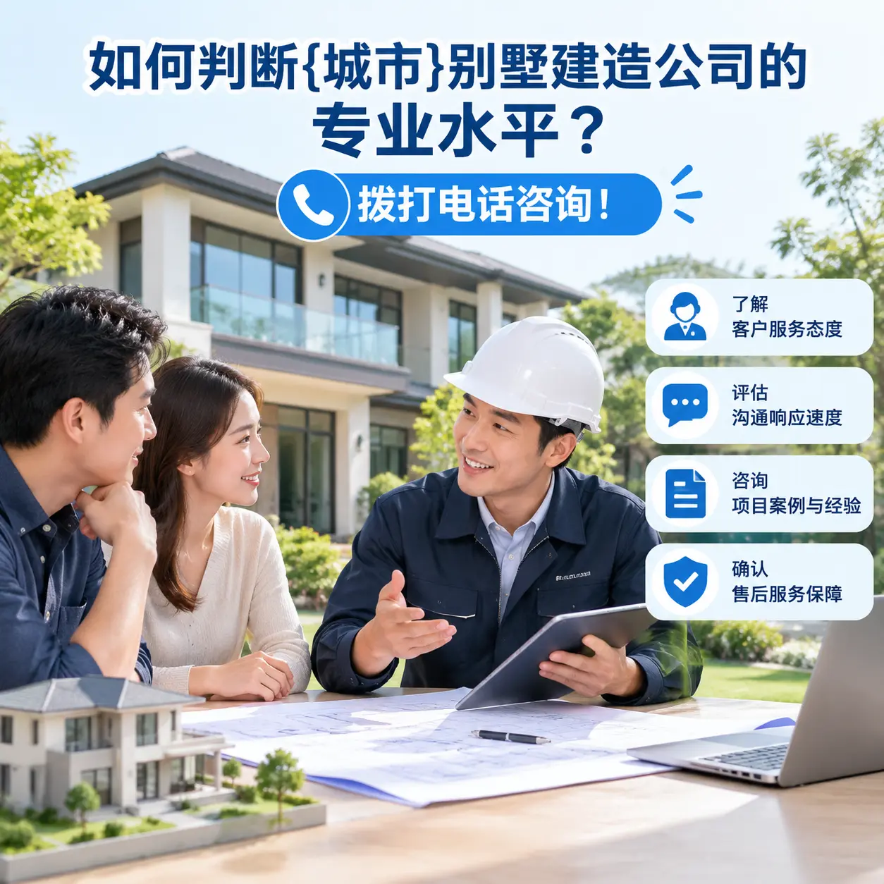 如何判断镇远别墅建造公司的专业水平？拨打电话咨询！